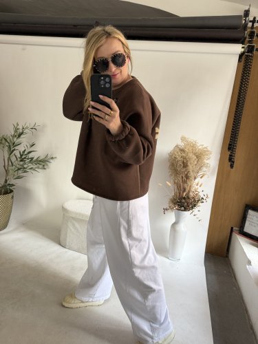 Mikina Mommy-hnědá