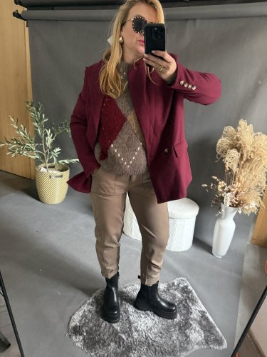 Sako Oversize zateplené-bordeaux