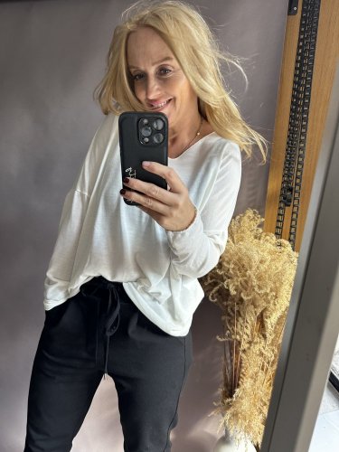 Svetřík tenký dl.rukáv Italy-bílý