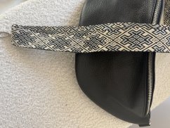 Popruh ke kabelce nebo ke Cupholder-stříbrné kování-Vzor-stříbrný