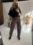 Nohavice Emma dlhé barrel jeans-hnedé