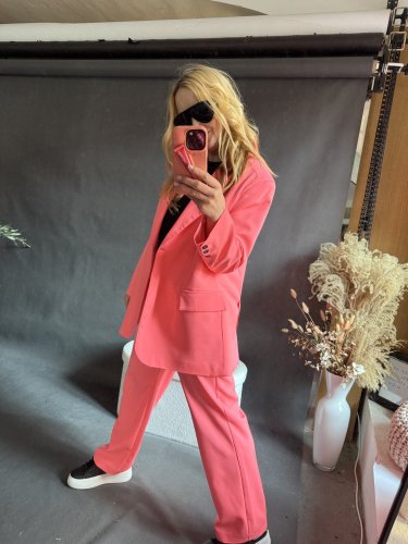 Komplet jarná GUSTO-neon růžový