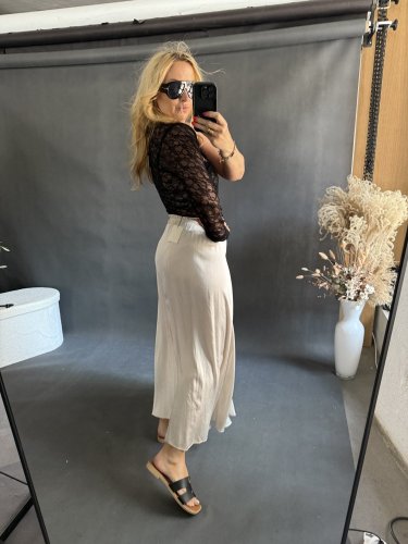 Body Krajka Lumina jeden rukáv - Velikost: M/L