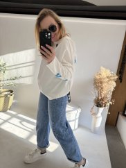 Mikina perfect-neoprén nekrčivá-bielá