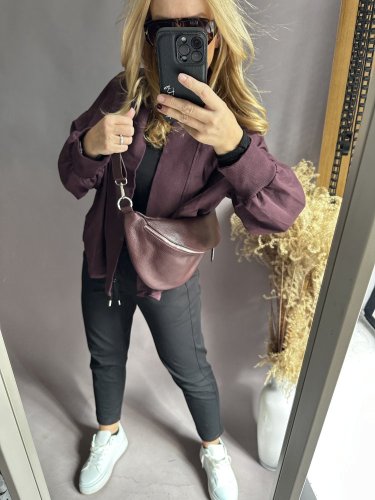 Kardigan bavlněná Aura-bordeaux