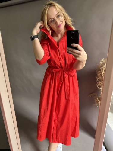 Šaty Business-červené