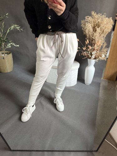 Nohavice Aladin-bielé