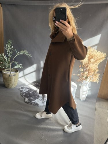 Kabát Límec SUN-dlouhý hnědý