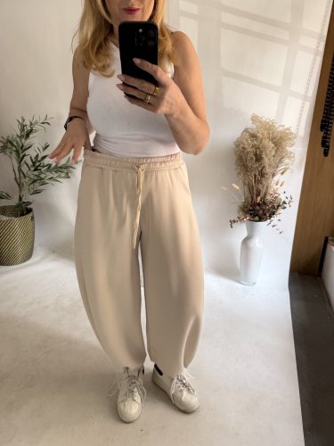 Tepláky Joyna-béžová