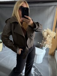 Krivák Softy-bez ramenných vypchávok-hnedá