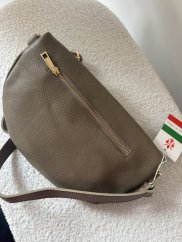 Ledvinka Tesi malá-zip zlatý-mocca