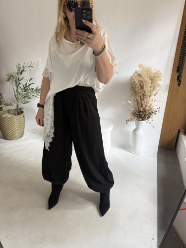 Kalhoty Chicca-černá