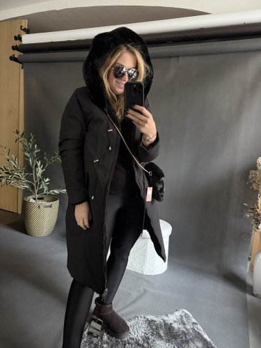 Bunda/Parka Sissi-Obojstranná-black