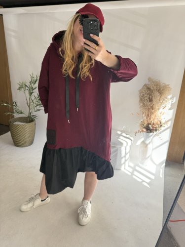 Šaty Home-čierne-bordeaux