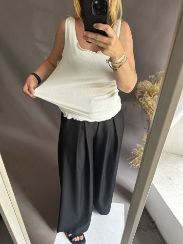 Tielko široké ramienko-viskoza-bielé