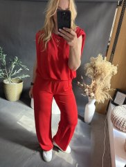 Souprava s vycpávkama pamy-červený