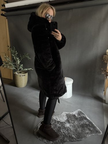 Bunda/Parka Sissi-Oboustranná-černá