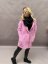 Kabát Elen dlouhý - barva: Neon růžová