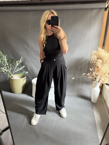 Nohavice Black -Lumina - Velikost: S