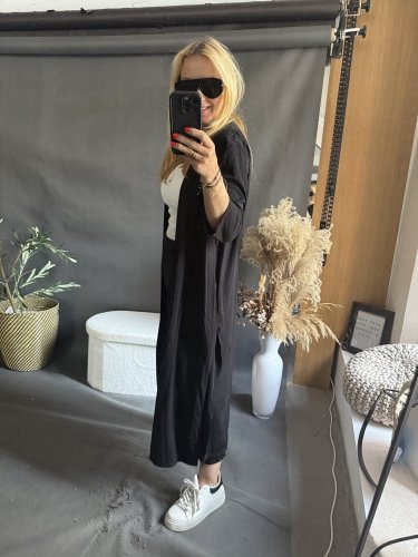 Kalhoty SUN bez knoflíku do 3XL-černé