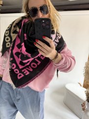 Šála Love Dog-černý