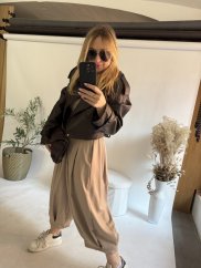 Nohavice Lux Luna-mocca