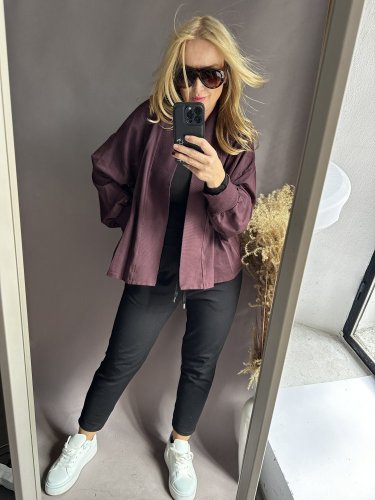 Kardigan bavlněná Aura-bordeaux