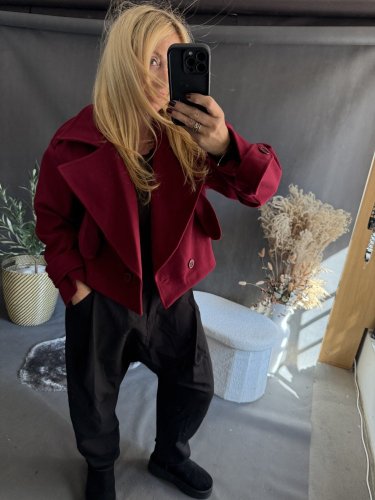 Kabátek Adéla-vínová