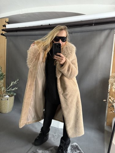 Kabát ICI-béžový