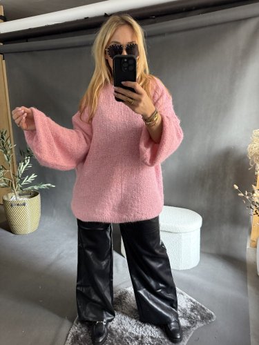 Svetr Mochy-růžový