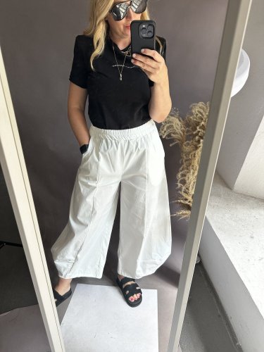 Nohavice široký strih SUN-UNI veľkosť-bielá