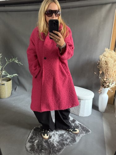 Kabát Teddy SUN-pink