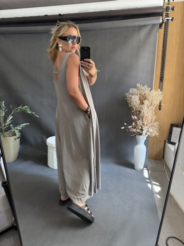 Overal SUN bavlna Oversize-mocca