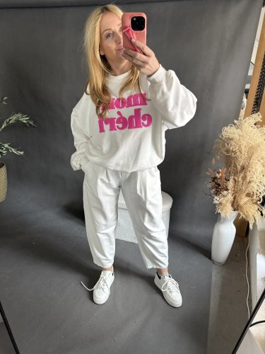 Mikina Mon Cheri-bílá