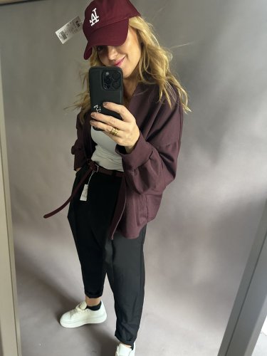 Kardigan bavlněná Aura-bordeaux