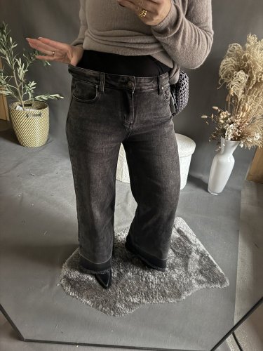 Džínsy Paris 2 šedo čierne