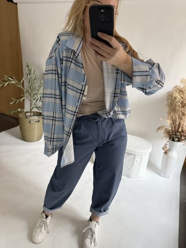 Nohavice v štýle Jeans modré-veľkosť 36 a 38