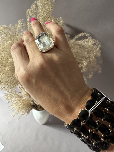 Prsteň White-nastaviteľný