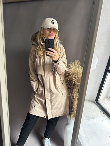Kabát Bryan-béžový-velikosti S-XL