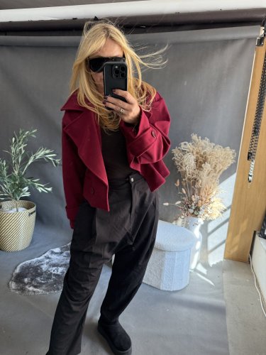 Kabátek Adéla-vínová