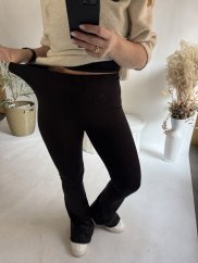 Legíny do zvonu Luxury-černé