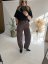 Nohavice Emma dlhé barrel jeans-hnedé