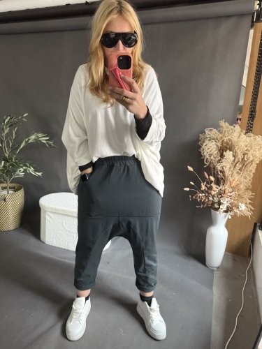 Teplákové nohavice nasrávacie fattale-petrolej