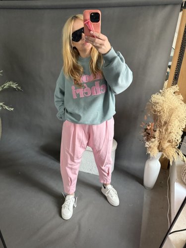 Tepláky nasrávacie Mega-růžové