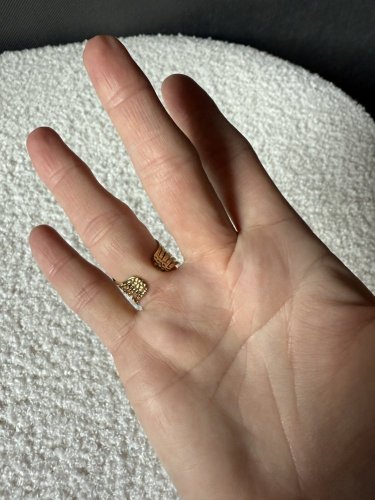 Prsteň Stainless Steel s nastaviteľnou veľkosťou-pudr