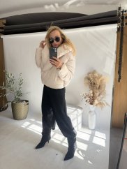 Bunda Golier-beige