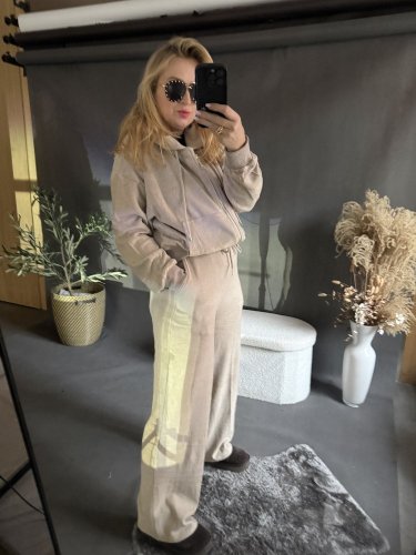 Tepláková souprava Lorene-béžová