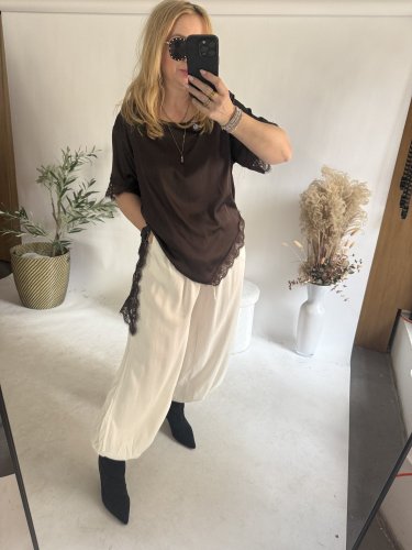 Kalhoty Chicca-bílá