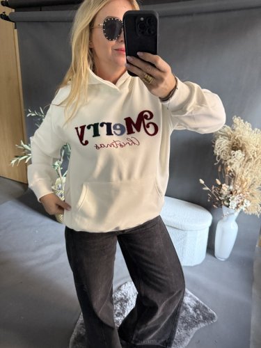 Mikina Merry Christmas-bílá