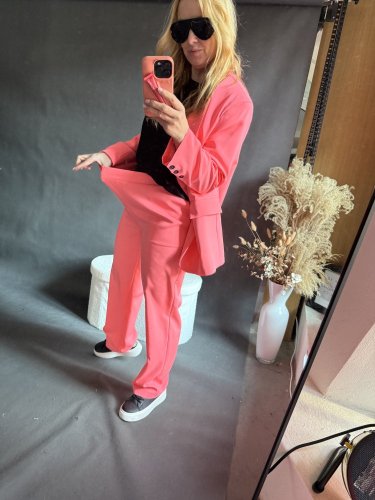 Komplet jarná GUSTO-neon růžový